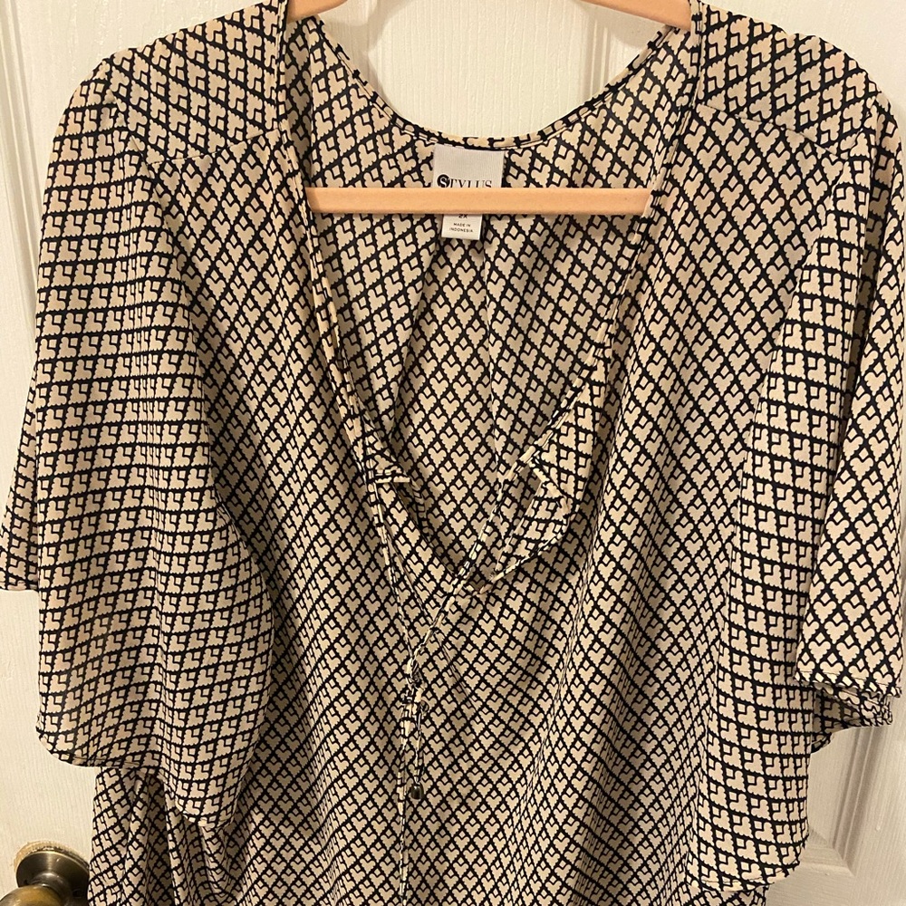 Beautiful Heart Blouse with butterfly sleeves